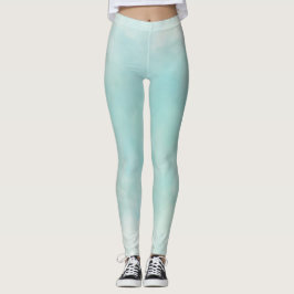 Mint Aqua Tie Dye Leggings