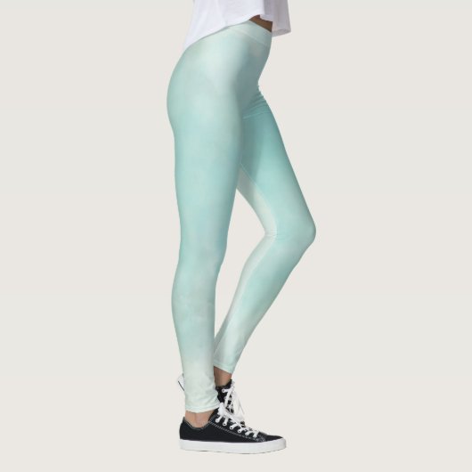 Mint Aqua Tie Dye Leggings (Rechts)