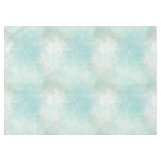 Mint Aqua Tie Dye Tafelkleed (Voorkant (Horizontaal))