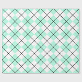 Mint Argyle Wrapping Paper Cadeaupapier (Vlak)