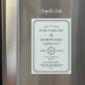  Mint Art Deco Save the Date