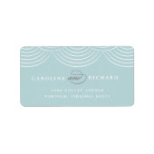 Mint Art Deco String Lights Retouradres Label (Voorkant)