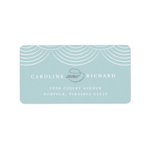 Mint Art Deco String Lights Retouradres Label