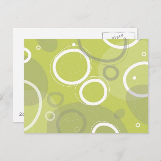 Mint atoomAbstract Briefkaart (Voorkant / Achterkant)
