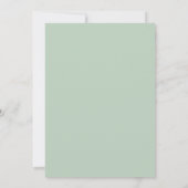 Mint Azure Bruiloft Kaart (Achterkant)