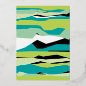 Mint Bar Bat Mitzvah Uitnodiging met Gold Foil (Achterkant)