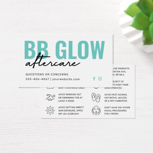 Mint BB Gloed na Kaart Zorginstructie (Bureau)