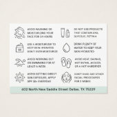 Mint BB Glow Facial After Care Instruction Kaart (Achterkant)