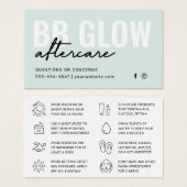 Mint BB Glow Facial Instruction Kaart (Voorkant /achterkant)