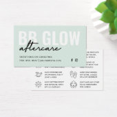 Mint BB Glow Facial Instruction Kaart (Bureau)