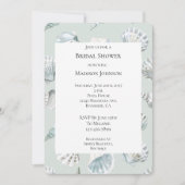 Mint Beach Ocean Sea Shells Vrijgezellenfeest Kaart (Voorkant)