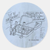 Mint Bed Classic Round Sticker (Voorkant)