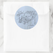 Mint Bed Classic Round Sticker (Tas)