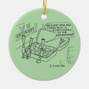 Mint Bed Keramisch Ornament