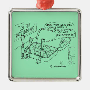 Mint Bed Metalen Ornament