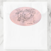 Mint Bed Oval Sticker (Tas)