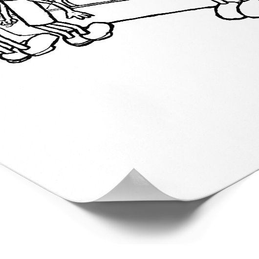 Mint Bed Poster (Hoek)