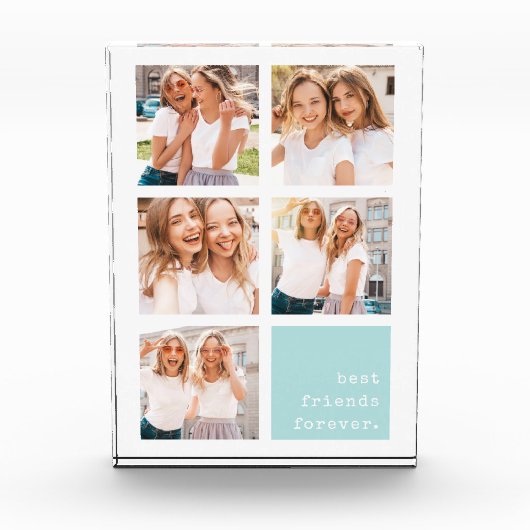 Mint | Best Friends Forever Collage Fotoblokken (Voorkant)
