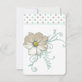 MINT BISQUE STIPPEN STREPEN Dank u kaart (Achterkant)