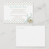 MINT BISQUE STIPPEN STREPEN Wishing Well Kaarten (Voorkant / Achterkant)