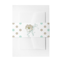 MINT BISQUE STIPPEN STRIPES Belly Band