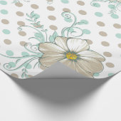 MINT BISQUE STIPPEN STRIPES CADEAUVERPAKKING CADEAUPAPIER (Hoek)
