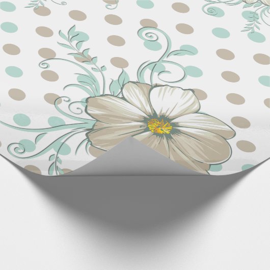 MINT BISQUE STIPPEN STRIPES CADEAUVERPAKKING CADEAUPAPIER (Hoek)