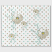 MINT BISQUE STIPPEN STRIPES CADEAUVERPAKKING CADEAUPAPIER (Vlak)