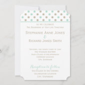 MINT BISQUE STIPPEN STRIPES Weddenschap Kaart (Achterkant)
