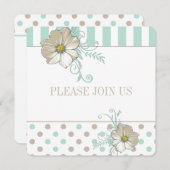 MINT BISQUE STIPPEN STRIPES Weddenschap Kaart (Voorkant / Achterkant)