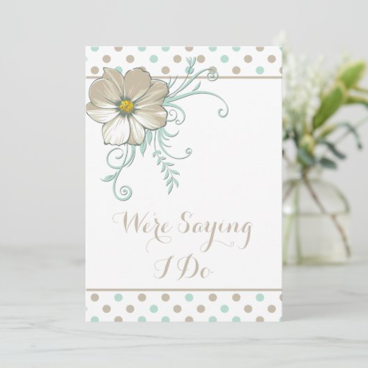 MINT BISQUE STIPPEN STRIPES Weddenschap Kaart (Staand voorkant)