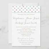 MINT BISQUE STIPPEN STRIPES Weddenschap Kaart (Achterkant)