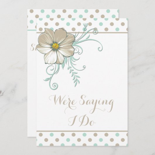 MINT BISQUE STIPPEN STRIPES Weddenschap Kaart (Voorkant / Achterkant)