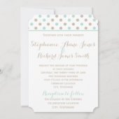 MINT BISQUE STIPPEN STRIPES Weddenschap Kaart (Achterkant)