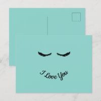 Mint Black Wimpers Glam Gepersonaliseerd