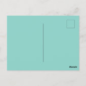 Mint Black Wimpers Glam Gepersonaliseerd Briefkaart (Achterkant)