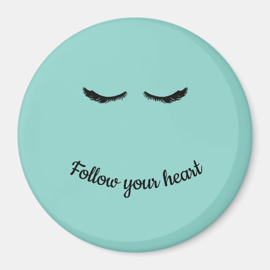 Mint Black Wimpers Glam Magneet (Voorkant)