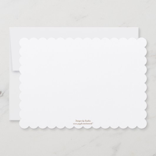 Mint Blauw & Bruin Swirl Bloemen Huwelijk Kaart (Achterkant)