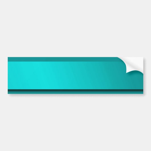 Mint, blauw, zwart-wit glanzend sticker (Voorkant)