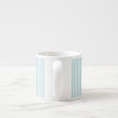 Mint Blauwe Pinstripe Mok – Aangepaste Initiaal & (Achterkant)