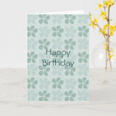 Mint Bloemen Bloemen Kaart (Gele Bloem)