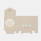 MINT BLOEMEN BOHO BRUILOFT GUNST BOX BEDANKDOOSJES (Uitgevouwen)