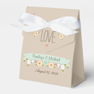MINT BLOEMEN BOHO BRUILOFT GUNST BOX BEDANKDOOSJES