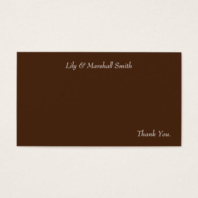 Mint Blossom Hartelijk dank Visitekaartje (Voorkant)