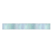 Mint Blue Christmas Snowflakes Grosgrain Lint (Voorkant)