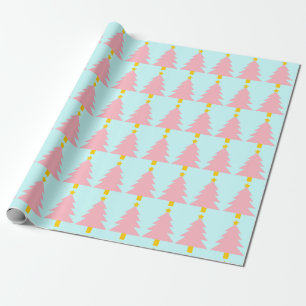Mint Blue, kerstboom Cadeaupapier