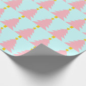 Mint Blue, kerstboom Cadeaupapier (Hoek)