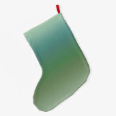 Mint Blue Ombre Grote Kerstsok (Achterkant (Hangend))