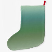 Mint Blue Ombre Grote Kerstsok (Achterkant)