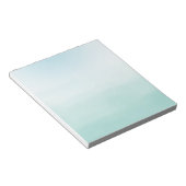 Mint Blue Ombre Notitieblok (Schuin)